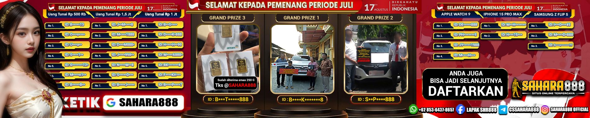 PEMENANG TURNOVER BULAN JULI