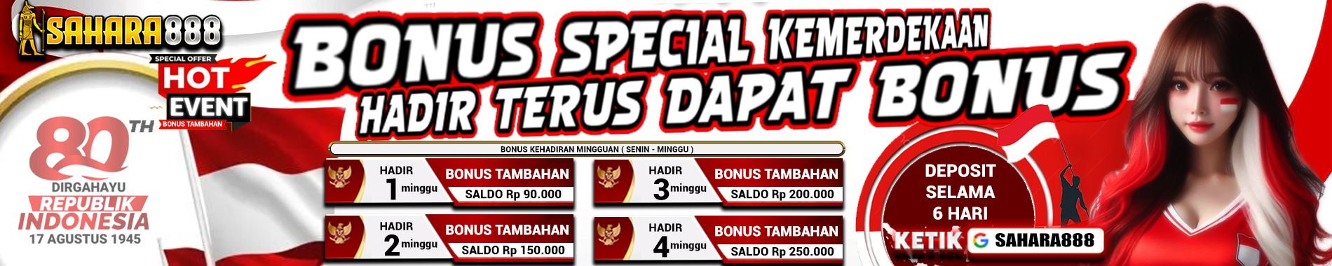 BONUS KEHADIRAN MINGGUAN